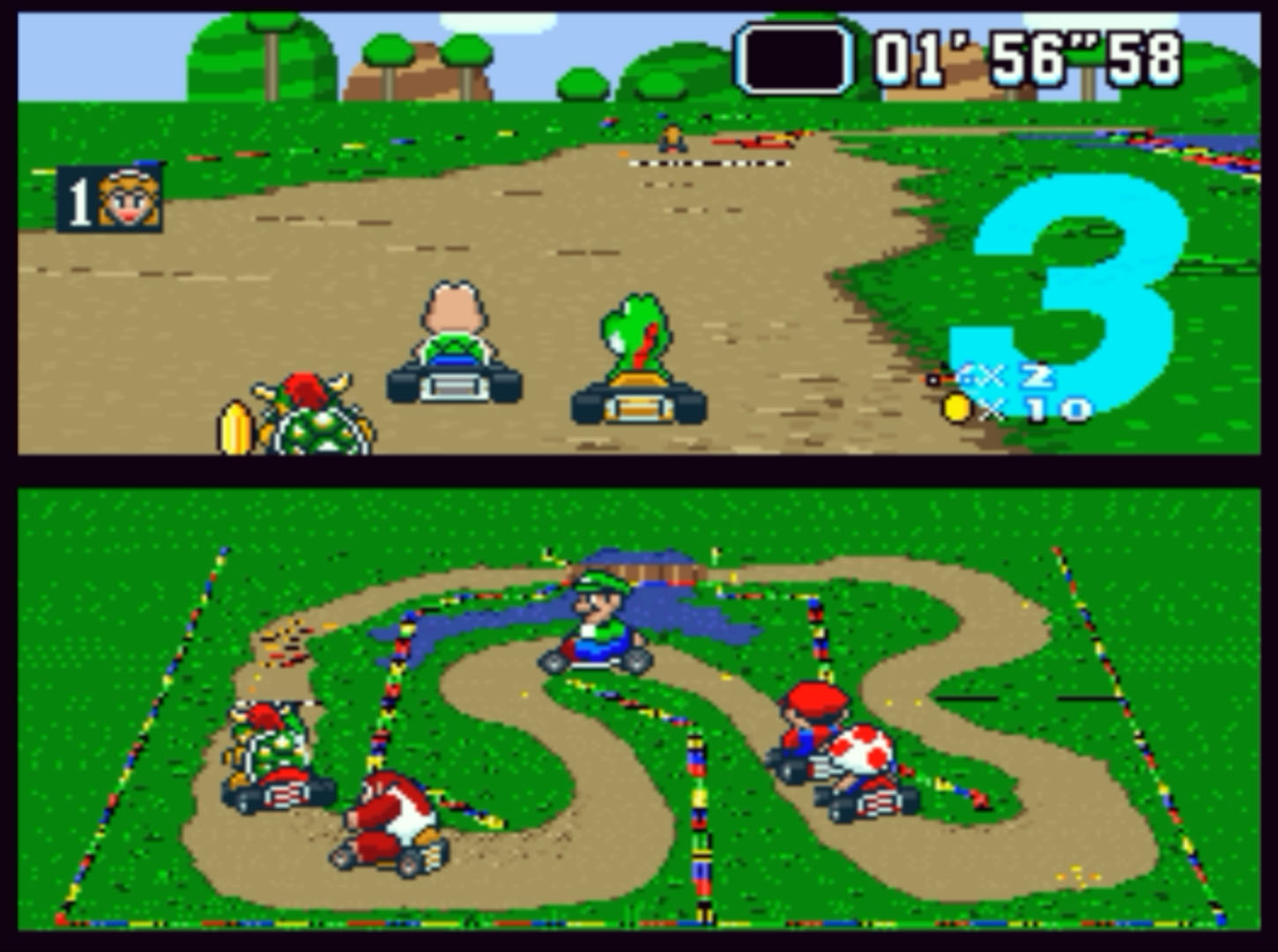 Super Mario Kart Finish Line